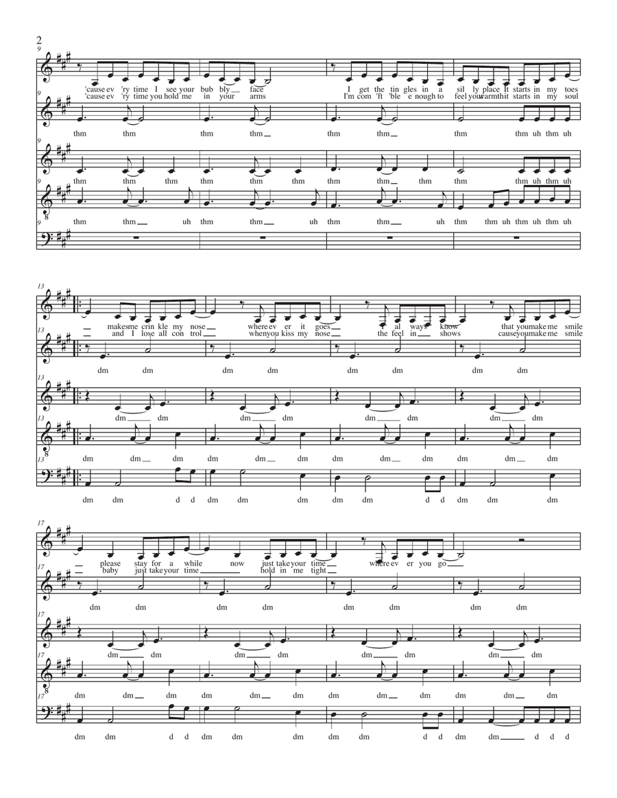 Bubbly 4-Part scores gallery preview page 2