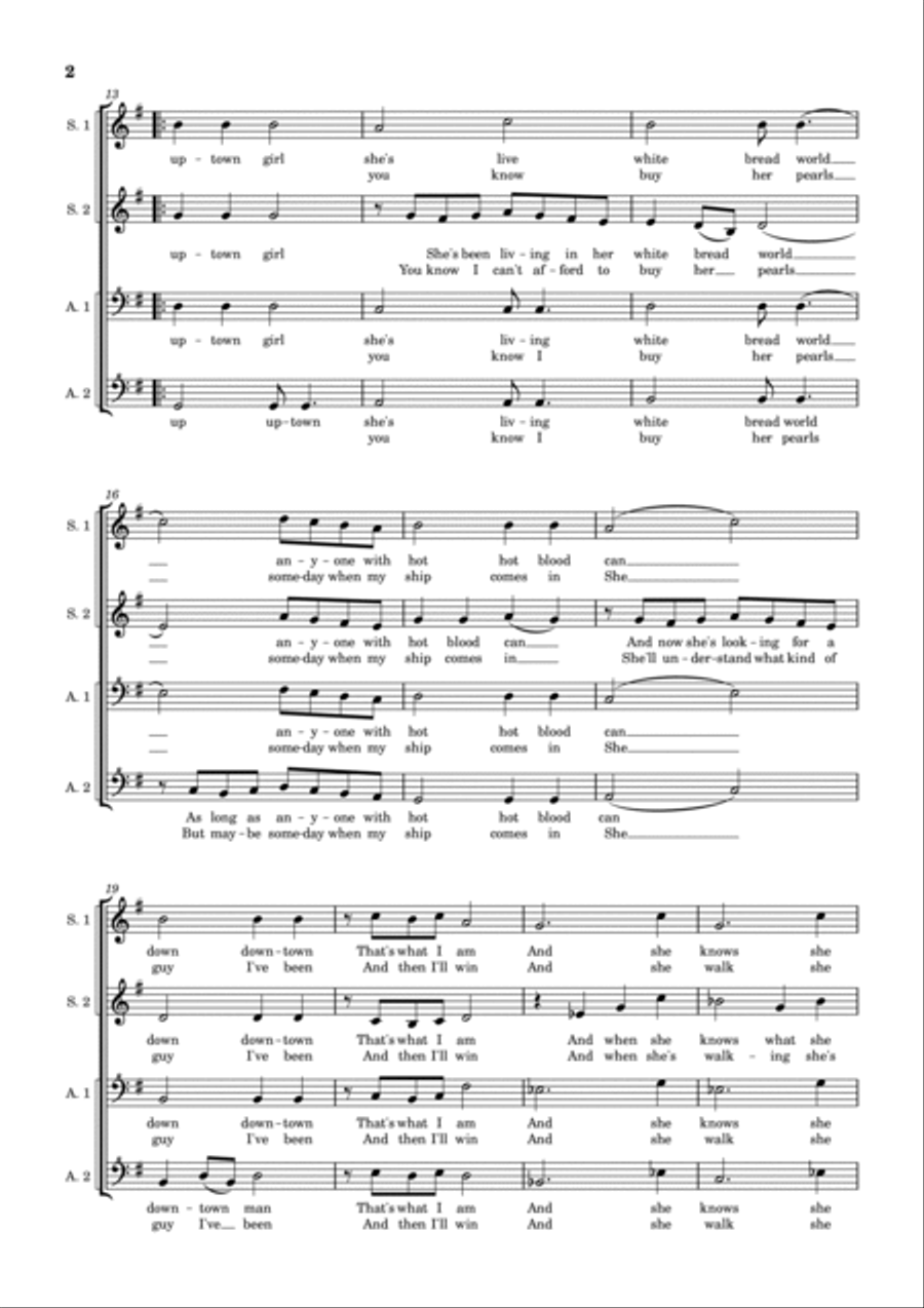 Uptown Girl Uptown Girl SSAA scores gallery preview page 2