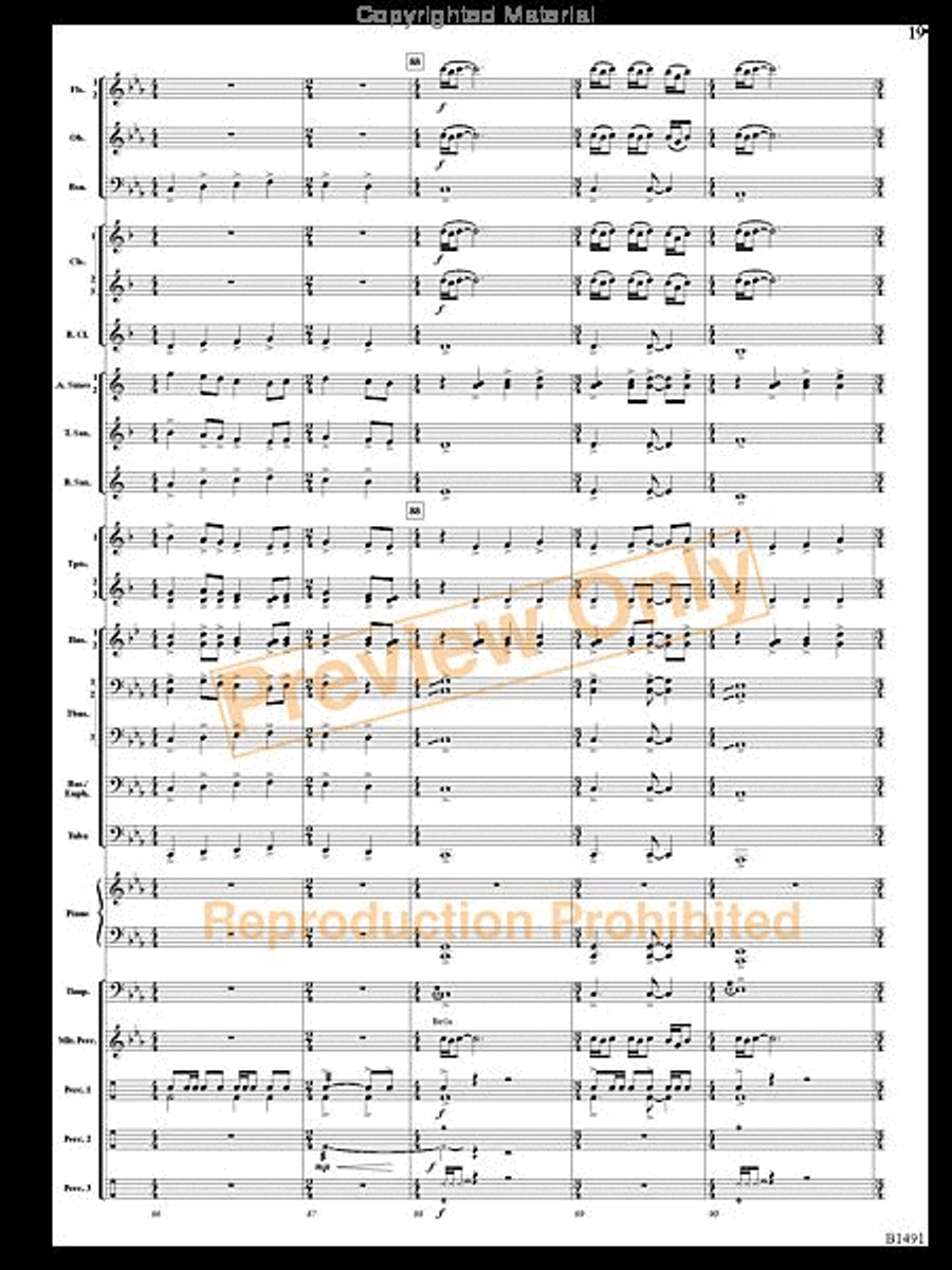 Nevermore Concert Band scores gallery preview page 18