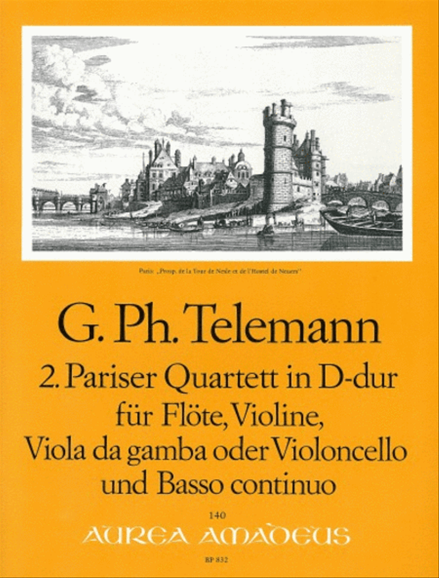 2nd Paris Quartet D major TWV 43:D1 Flute scores gallery preview page 1
