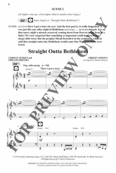 Straight Outta Bethlehem - Choral Book