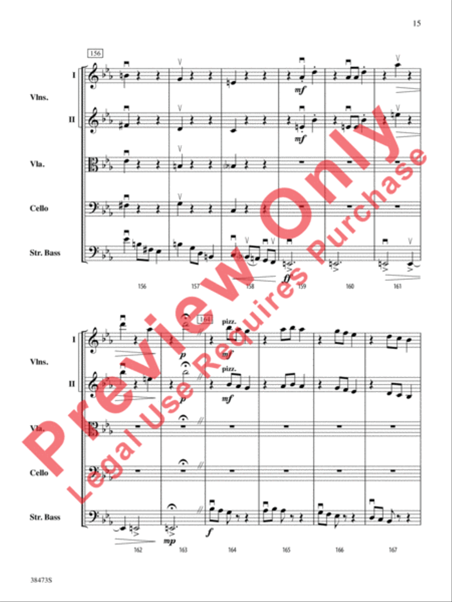 Lonestar Variations String Orchestra scores gallery preview page 16