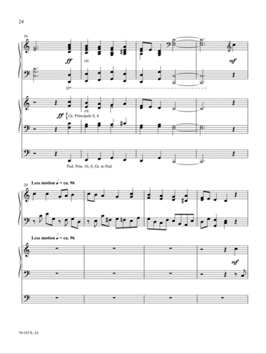 Festive Preludes for the Church Year Organ scores gallery preview page 20