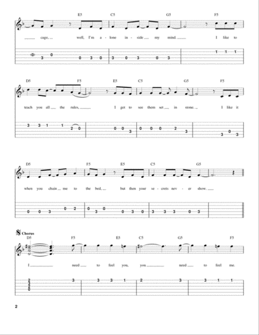 Control Acoustic Guitar scores gallery preview page 2