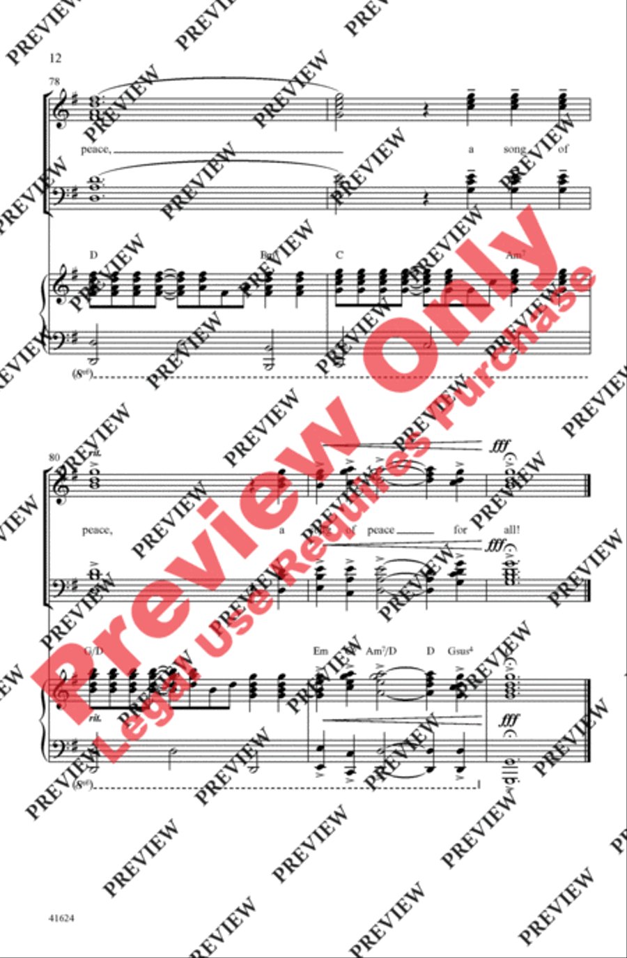 Song of Peace - SoundTrax CD (CD only) Choir scores gallery preview page 12