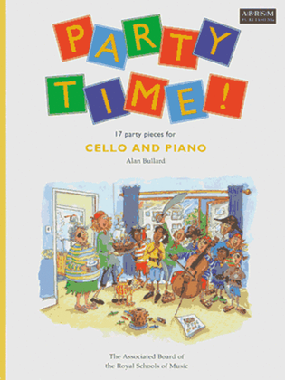 Book cover for Party Time! 17 party pieces for cello and piano
