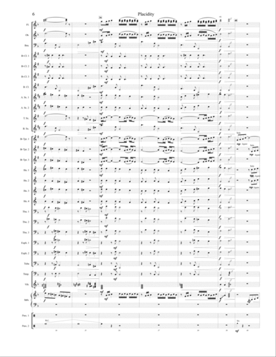 Placidity Concert Band scores gallery preview page 6
