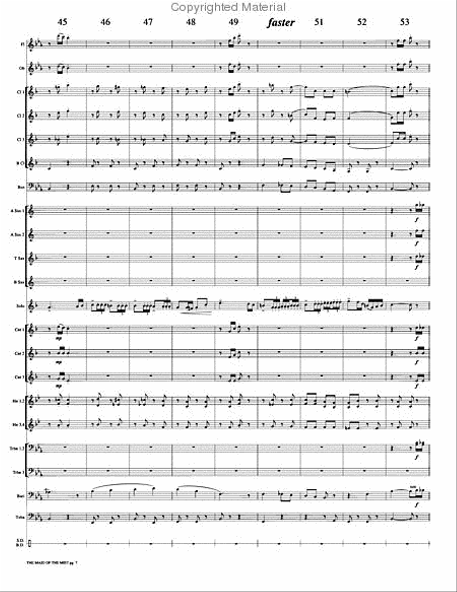 The Maid of the Mist Concert Band scores gallery preview page 10