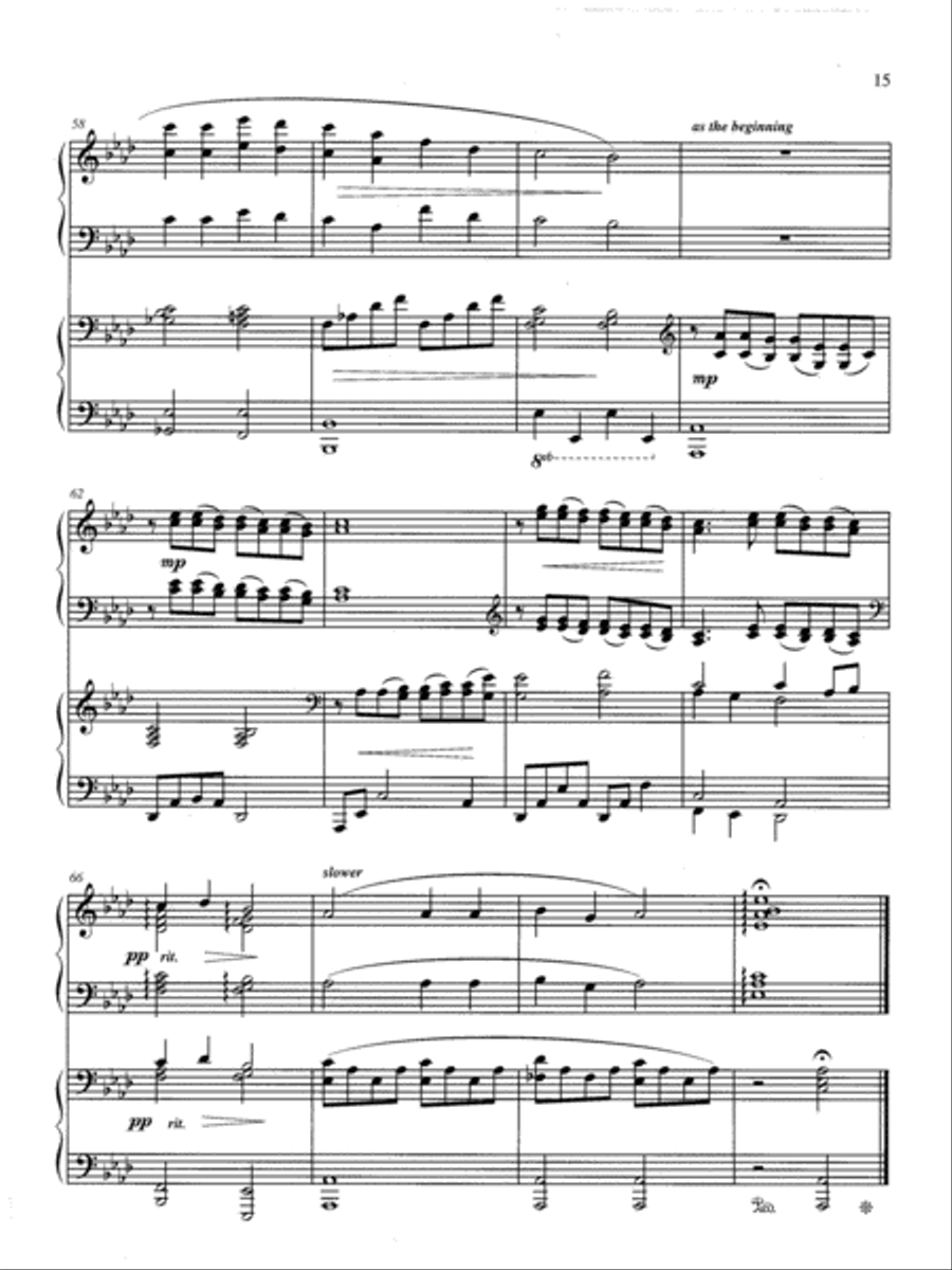Classic Hymns for 4-Hand Piano, Vol. 1 Piano Accompaniment scores gallery preview page 7