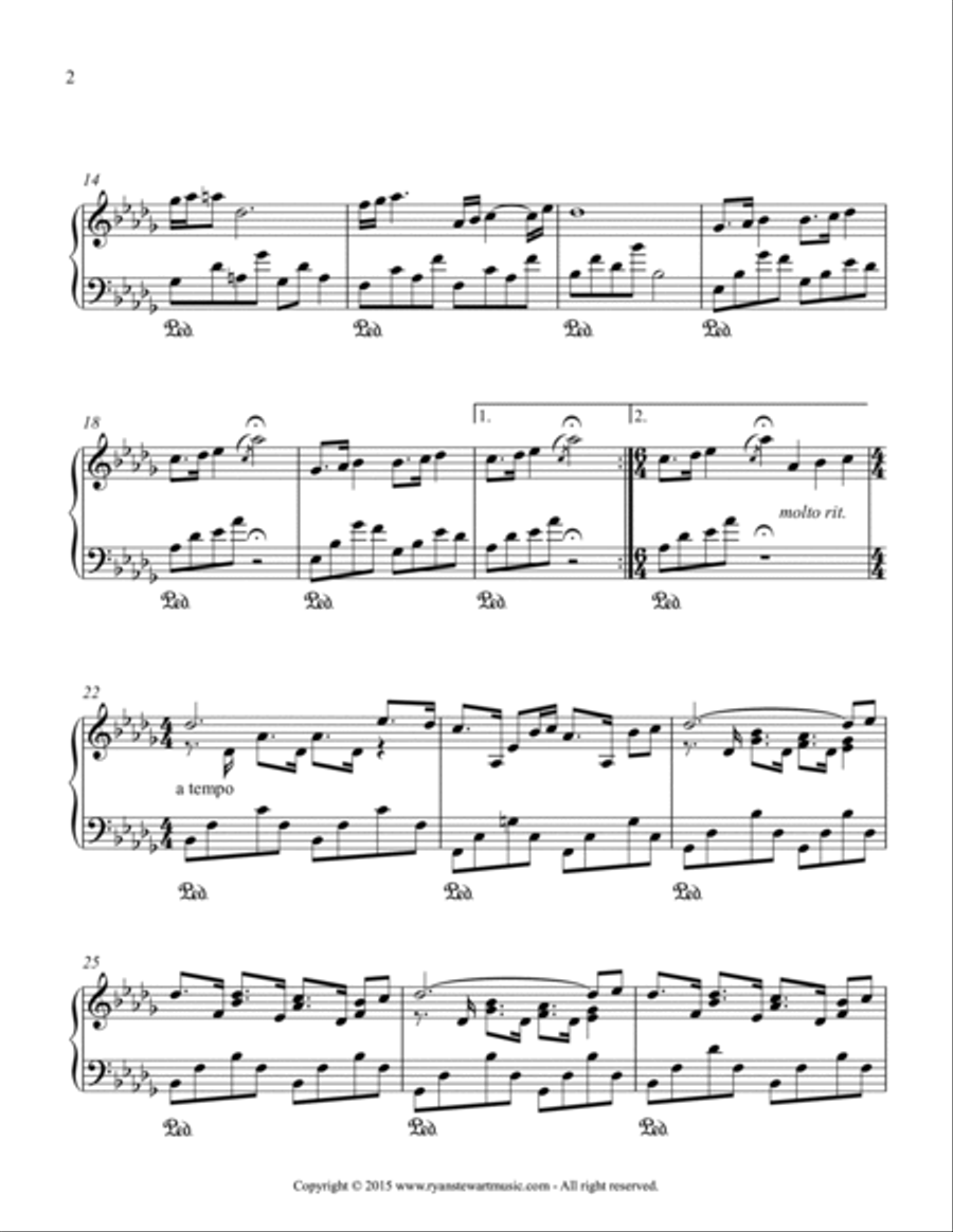 Released (Solo Piano) Piano Solo scores gallery preview page 2