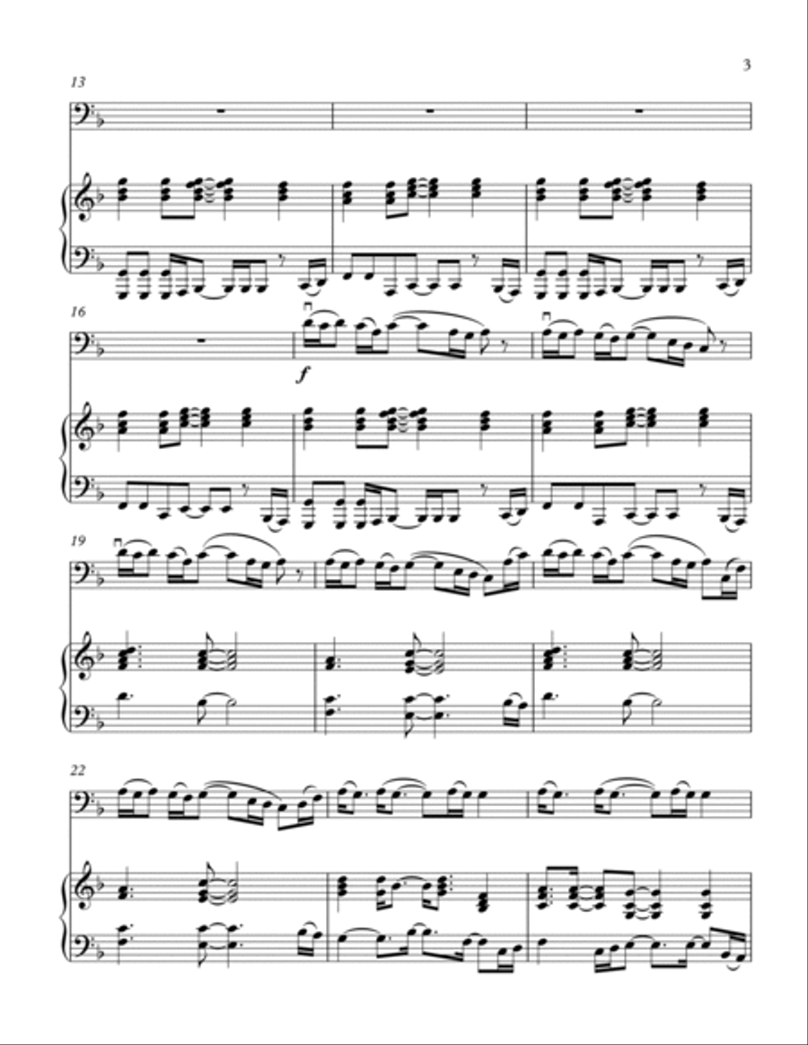 Paradise Double Bass scores gallery preview page 3