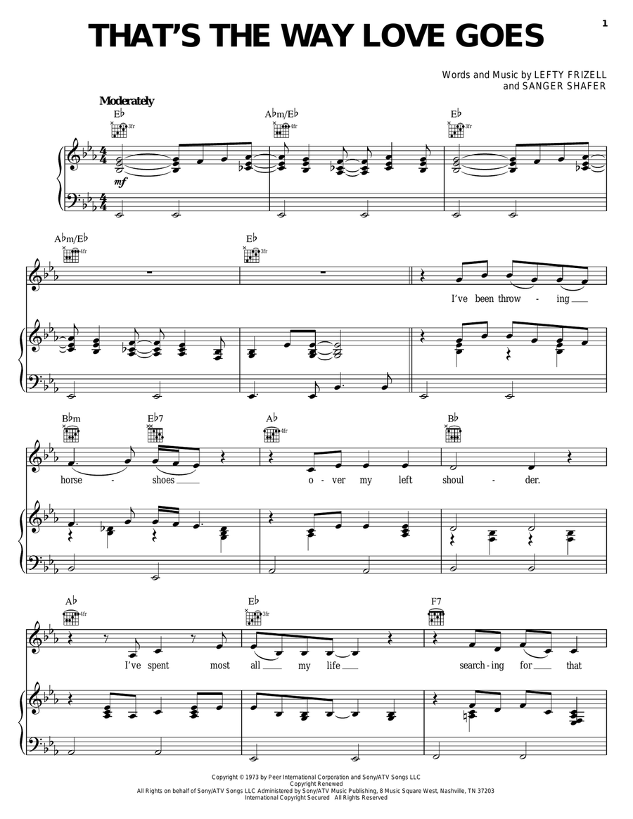 That's The Way Love Goes Guitar scores gallery preview page 1