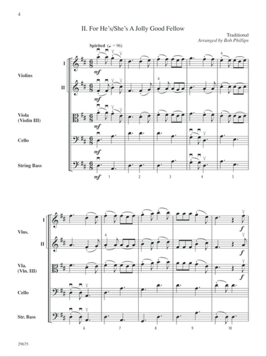 Special Occasions (Music for Special Occasions and Events): Score String Orchestra scores gallery preview page 4