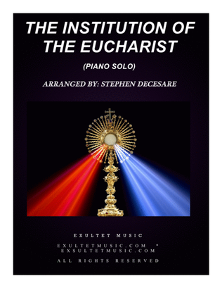 The Institution Of The Eucharist