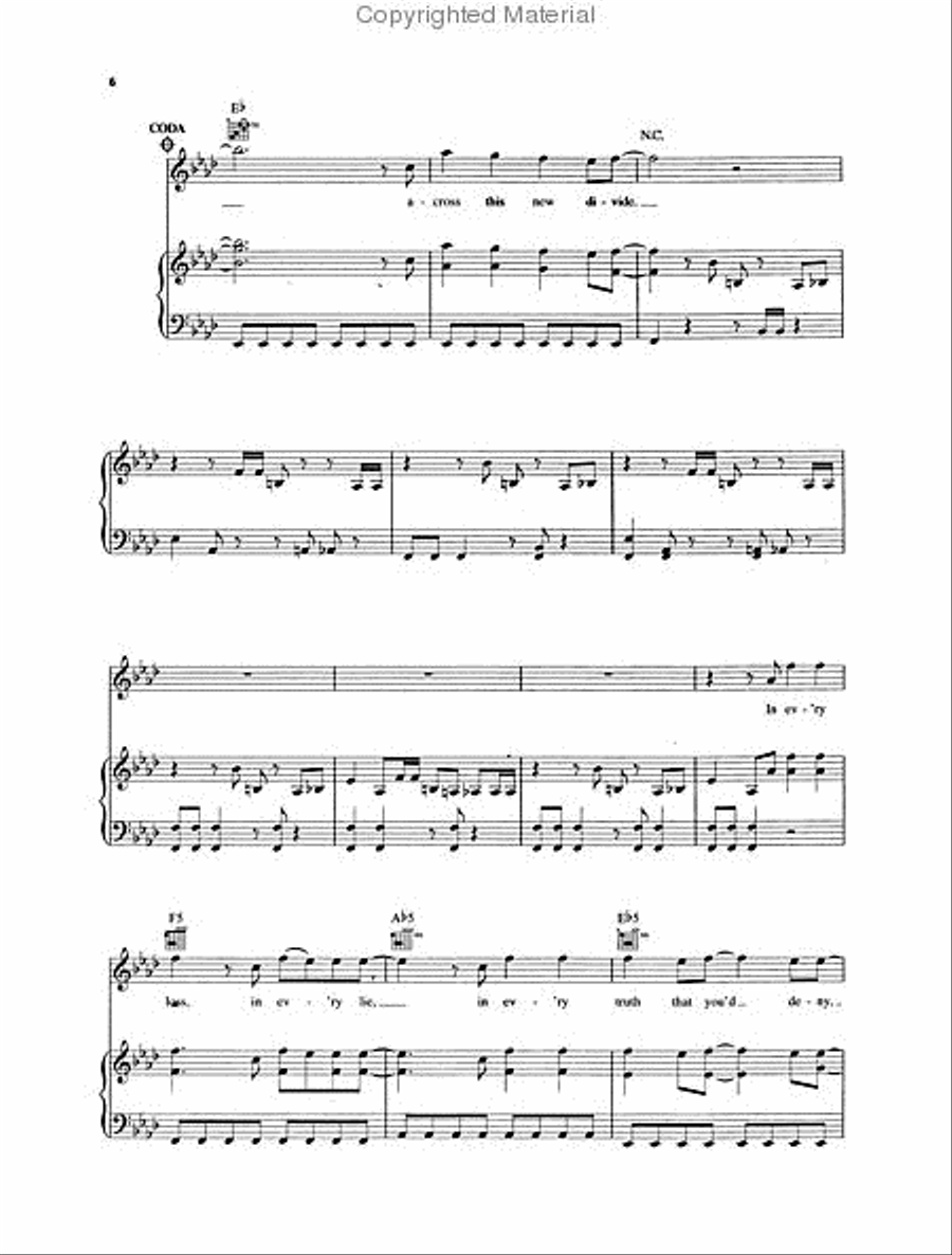 New Divide Piano, Vocal, Guitar scores gallery preview page 3