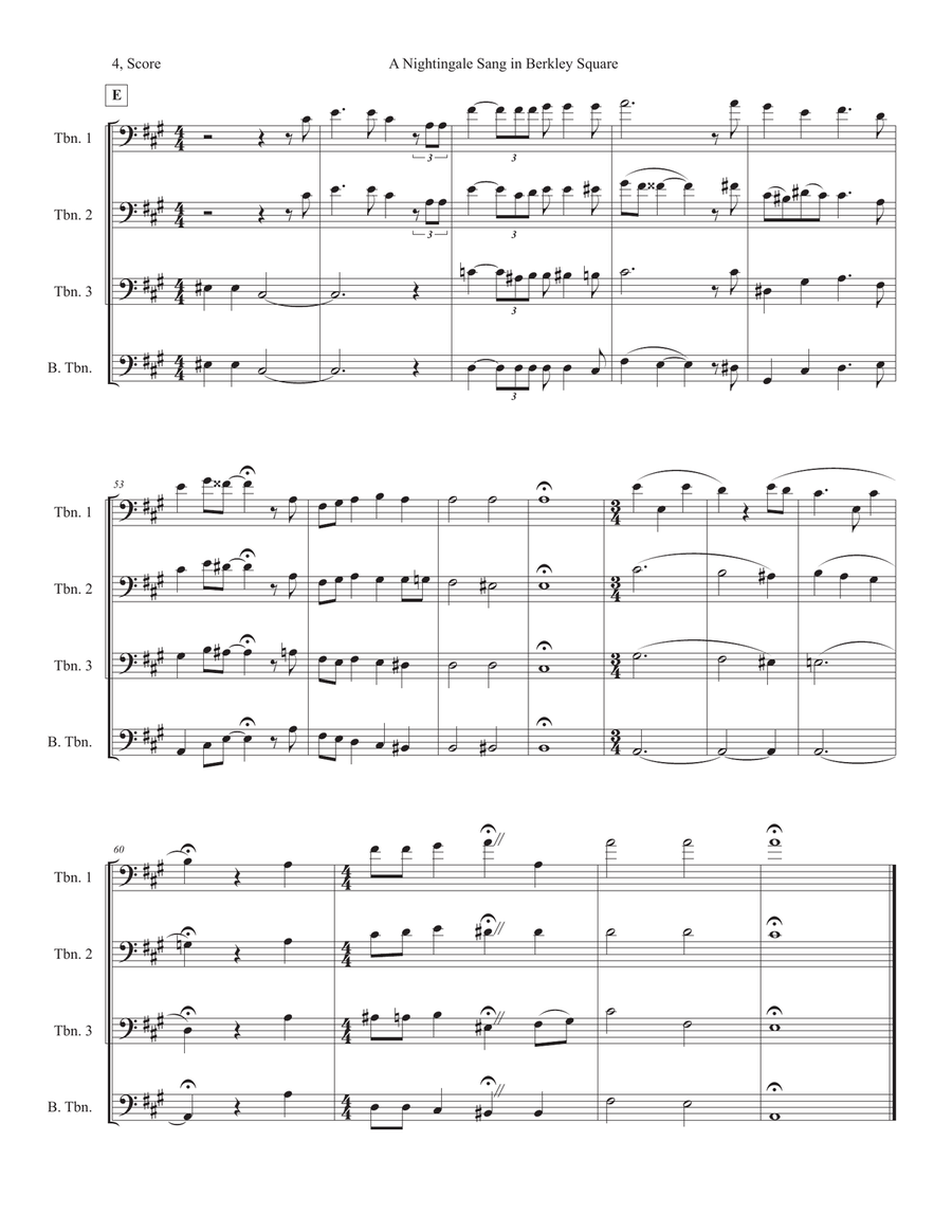 A Nightingale Sang In Berkeley Square A Nightingale Sang In Berkeley Square Trombone Solo scores gallery preview page 4