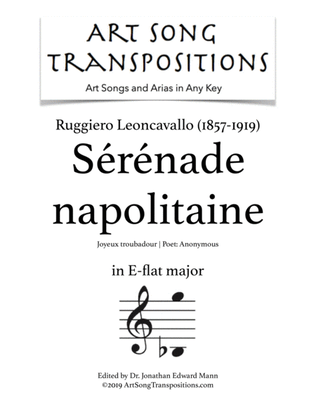 LEONCAVALLO: Sérénade napolitaine (transposed to E-flat major)