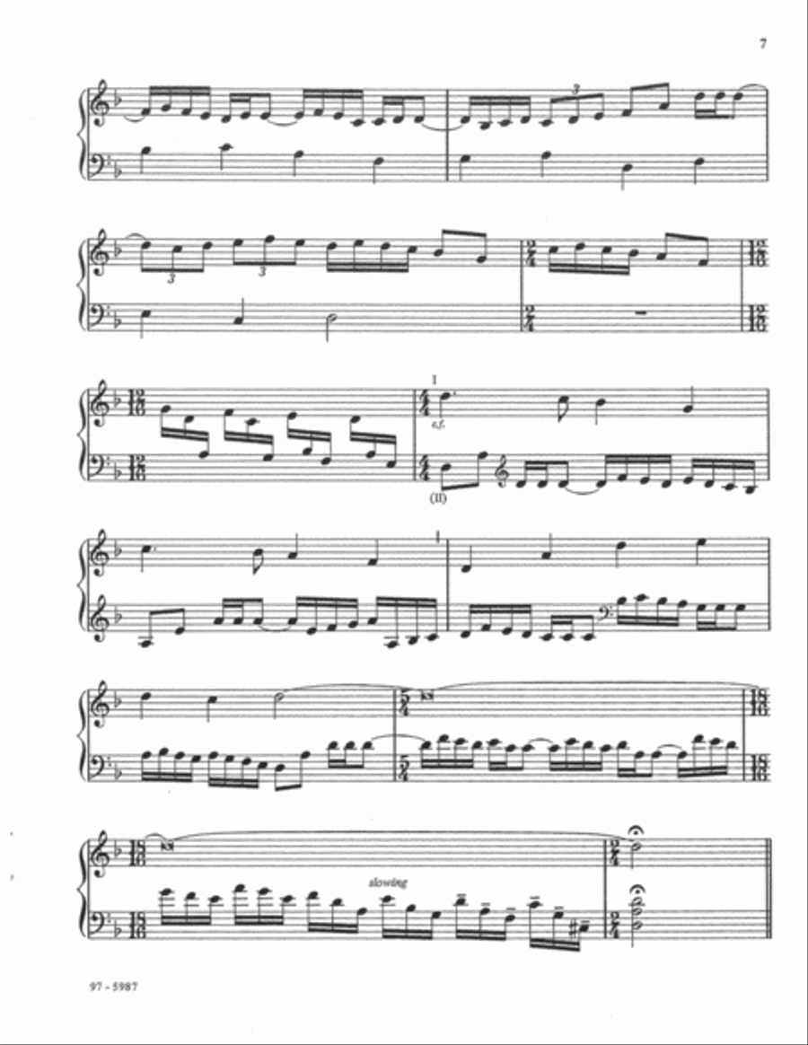 Partita on Ascended Triumph Organ scores gallery preview page 6