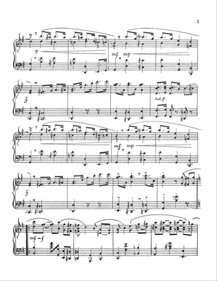 Astor Place Rag Waltz Piano Solo scores gallery preview page 3