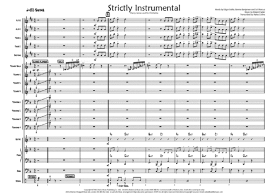 Strictly Instrumental Big Band scores gallery preview page 2