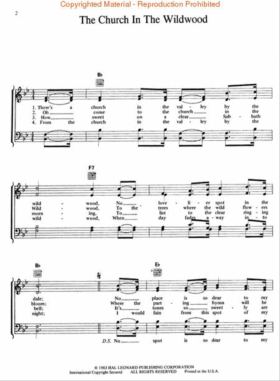 Blue Grass Gospel Piano, Vocal, Guitar scores gallery preview page 2