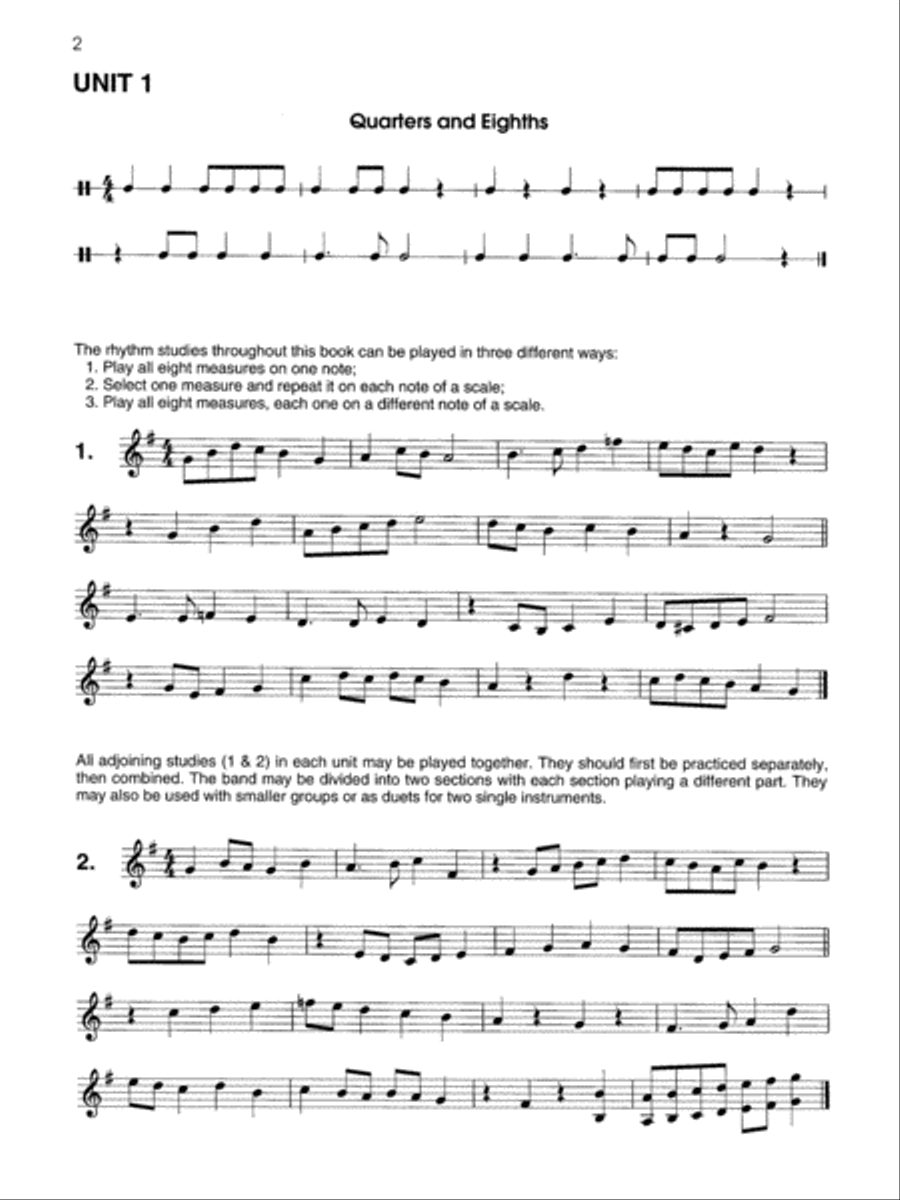 Rhythms & Rests Concert Band Methods scores gallery preview page 6