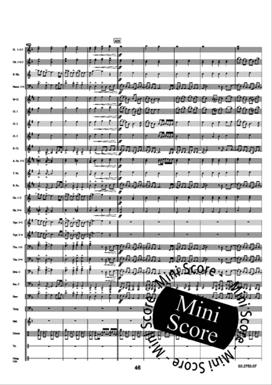 Turn of a Friendly card Concert Band scores gallery preview page 50