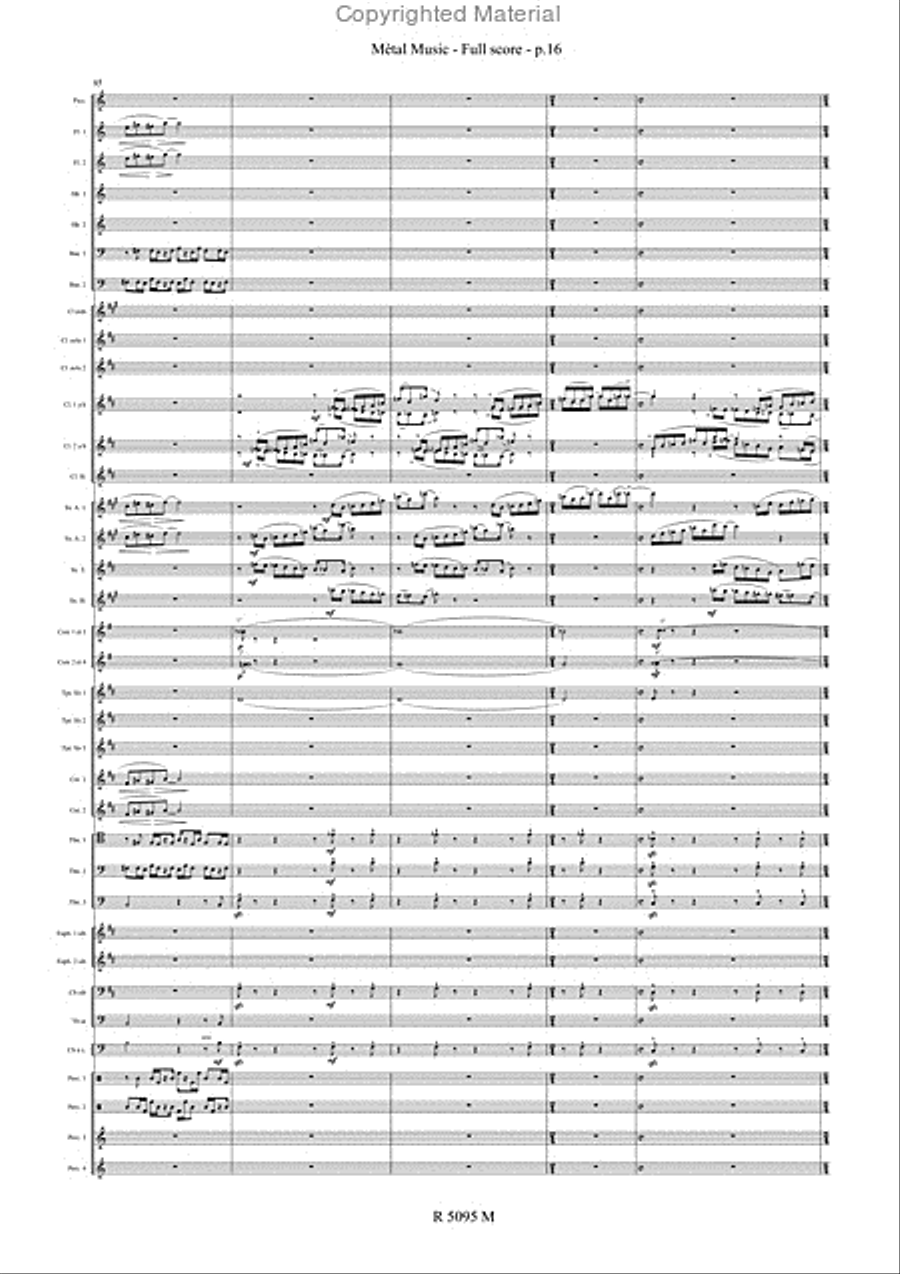 Metal Music Metal Music Concert Band scores gallery preview page 17