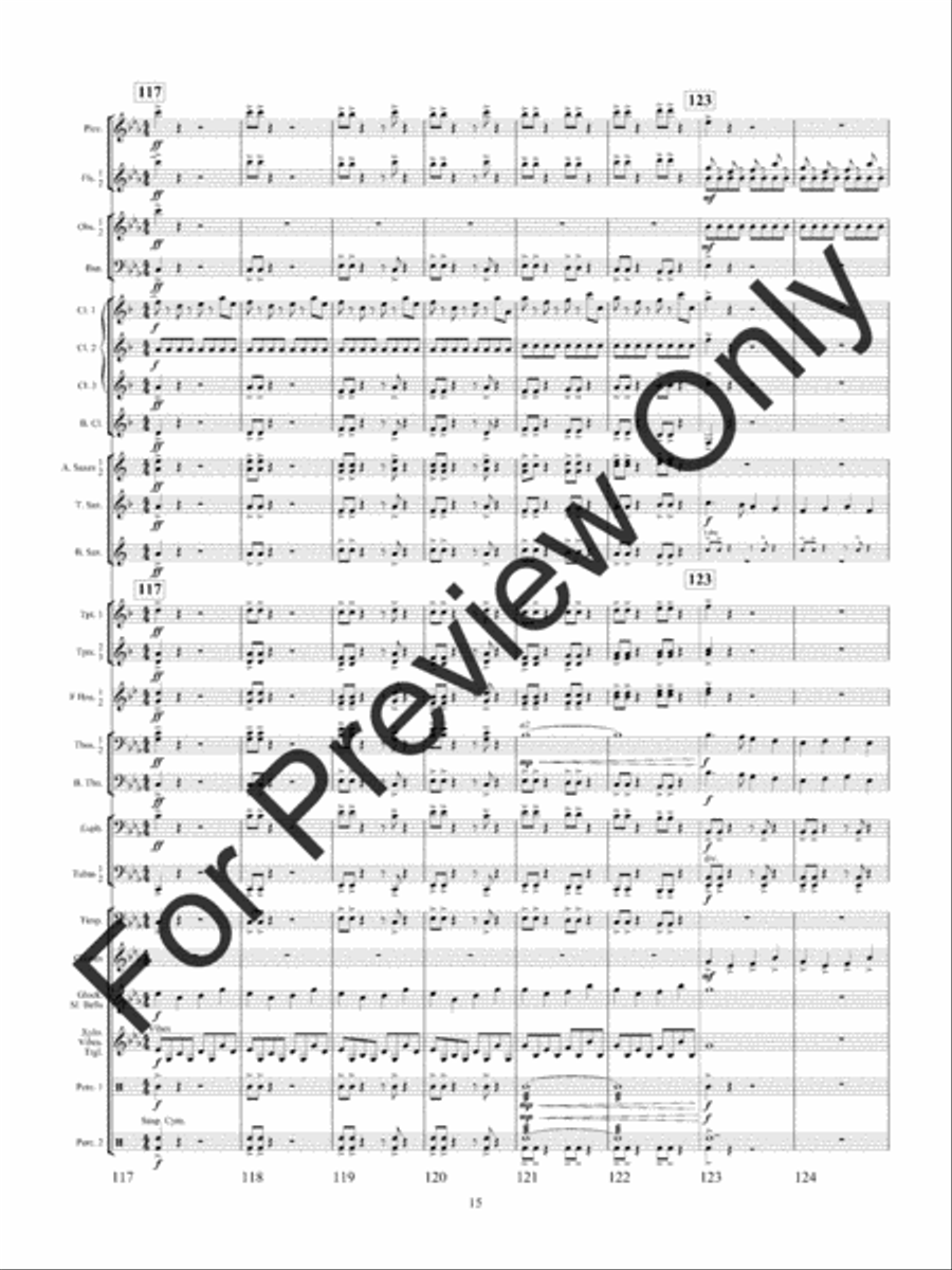 Winterfest (Score) Concert Band scores gallery preview page 18