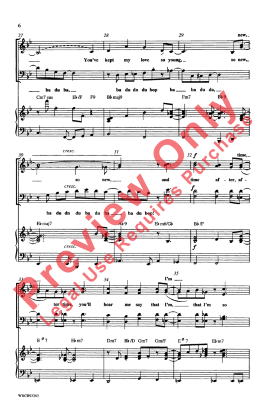 Time After Time 4-Part scores gallery preview page 5