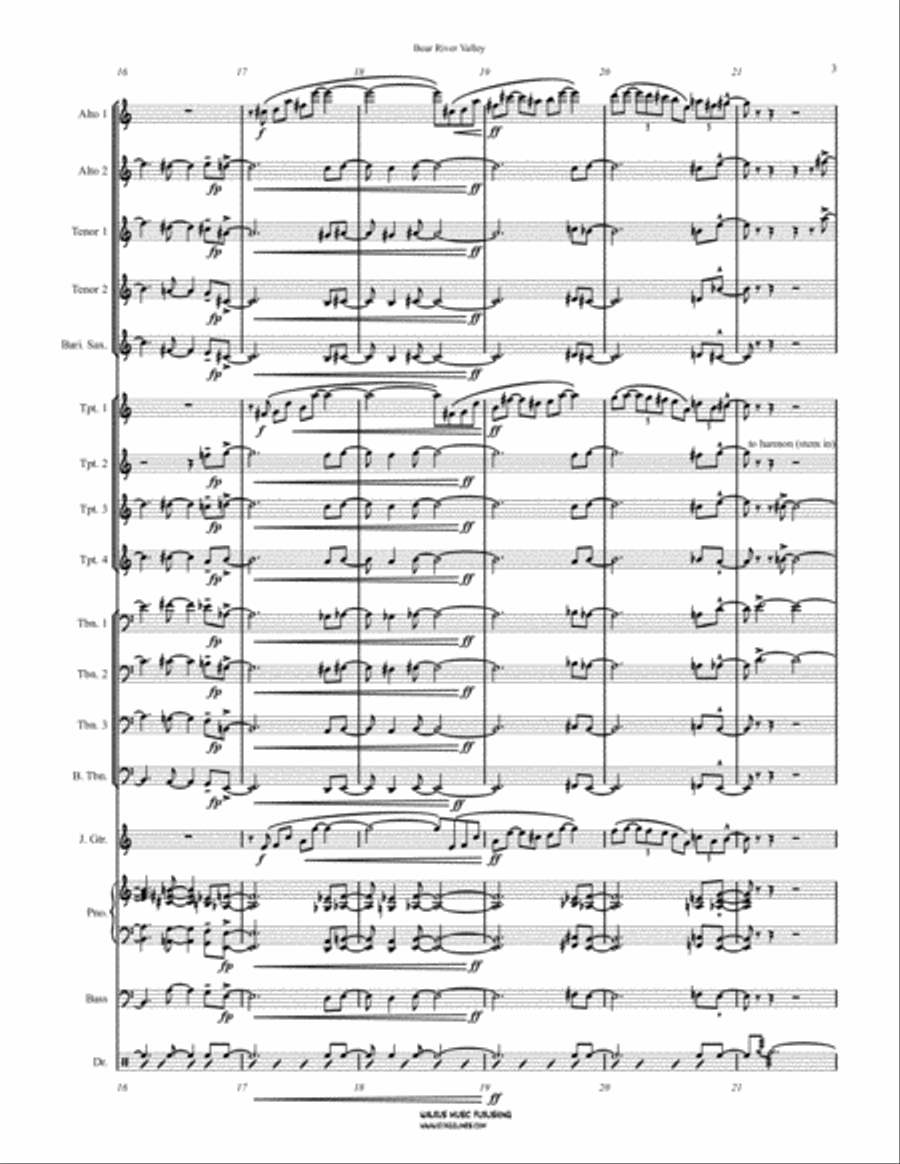 Bear River Valley Bear River Valley Big Band scores gallery preview page 4