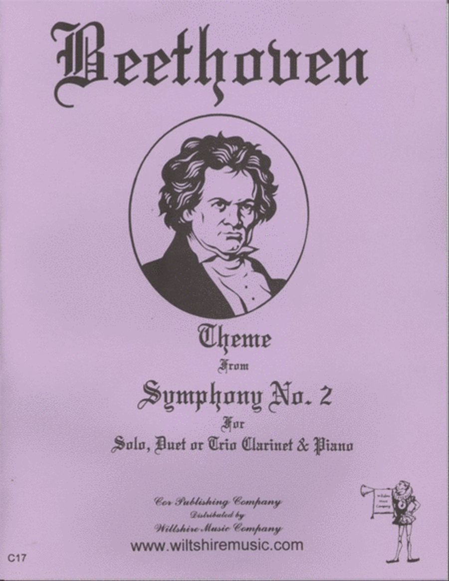 Theme from Symphony #2 Clarinet scores gallery preview page 1