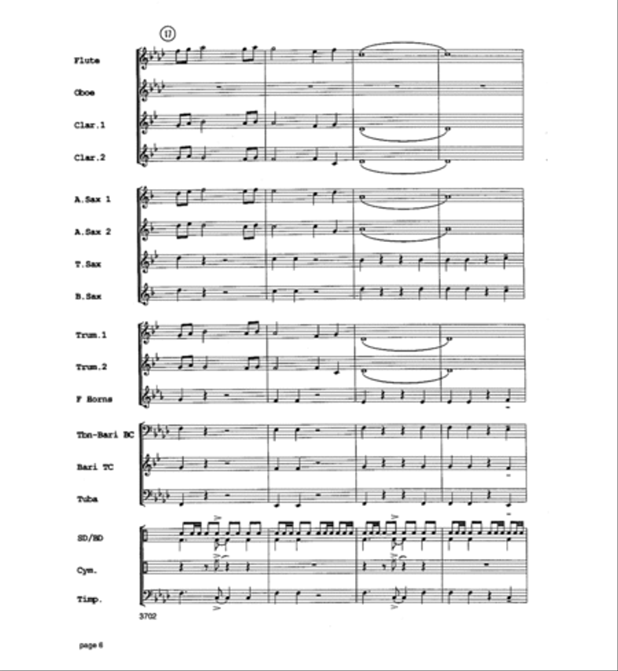 Legend of Fort Apache Concert Band scores gallery preview page 7