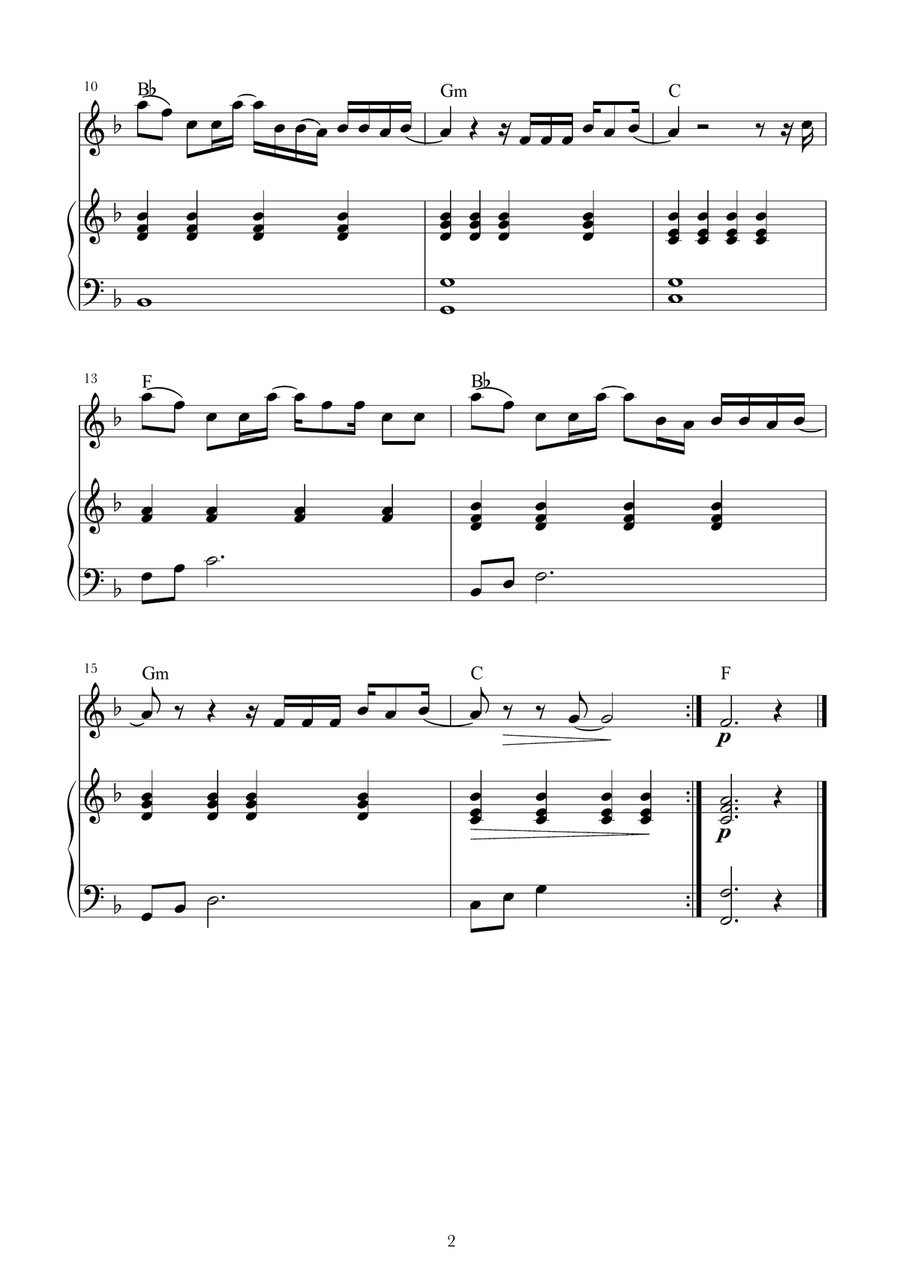 August Piano scores gallery preview page 2