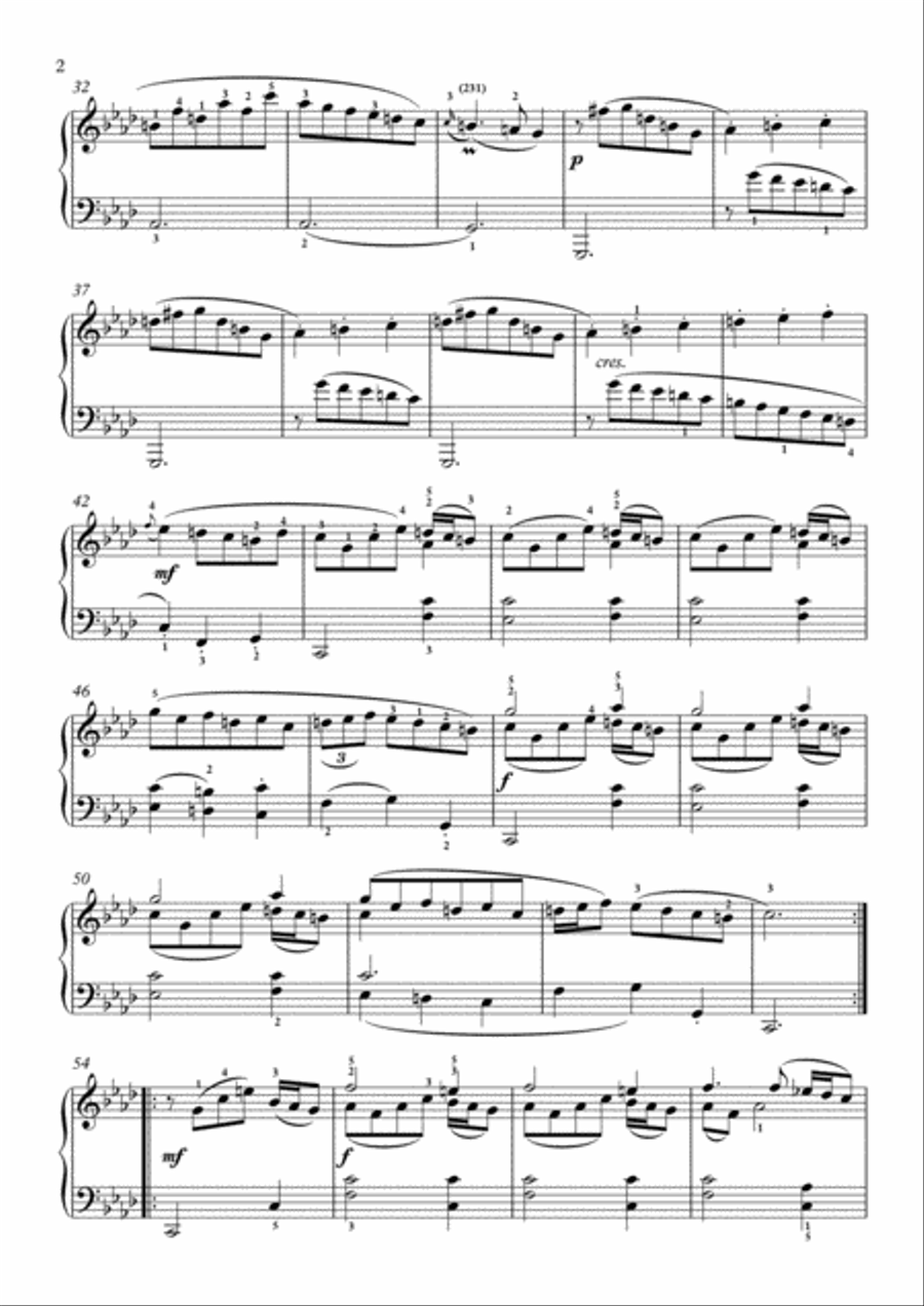 Scarlatti-Sonata in f-minor L.476 K.467(piano) Piano Solo scores gallery preview page 3