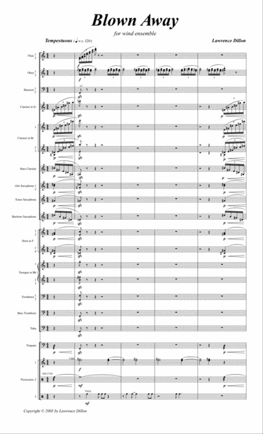 [Dillon] Blown Away Concert Band scores gallery preview page 5