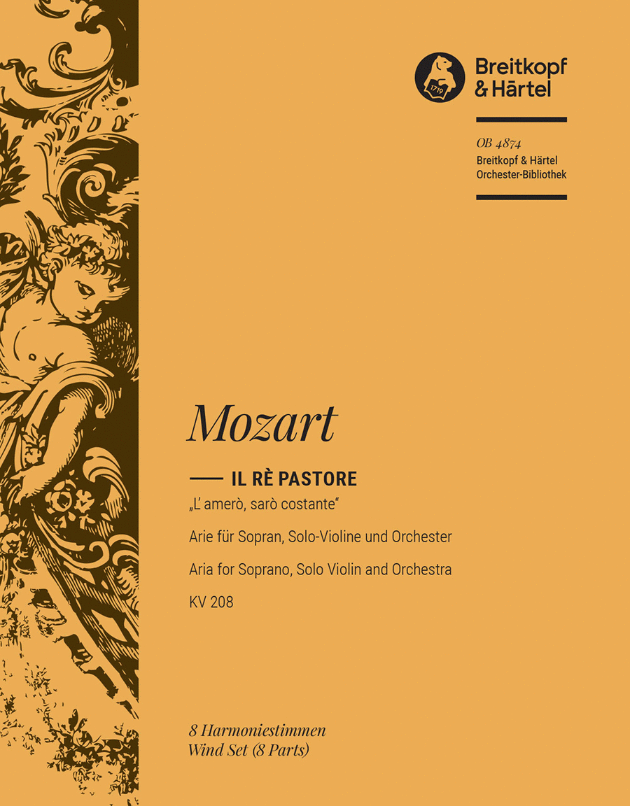 “Il Re pastore” KV 208 – L’amerò, sarò costante Orchestra scores gallery preview page 1