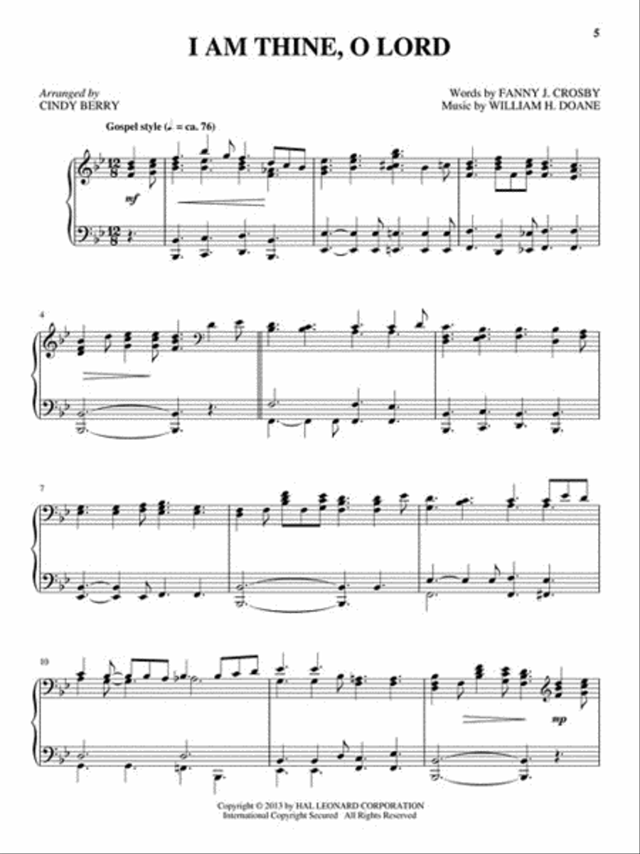 Blessed Assurance Piano Solo scores gallery preview page 5