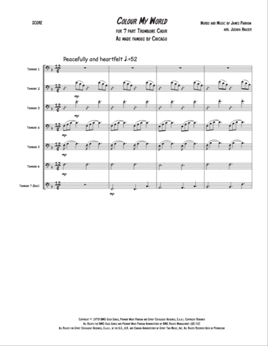 Colour My World Small Ensemble scores gallery preview page 2