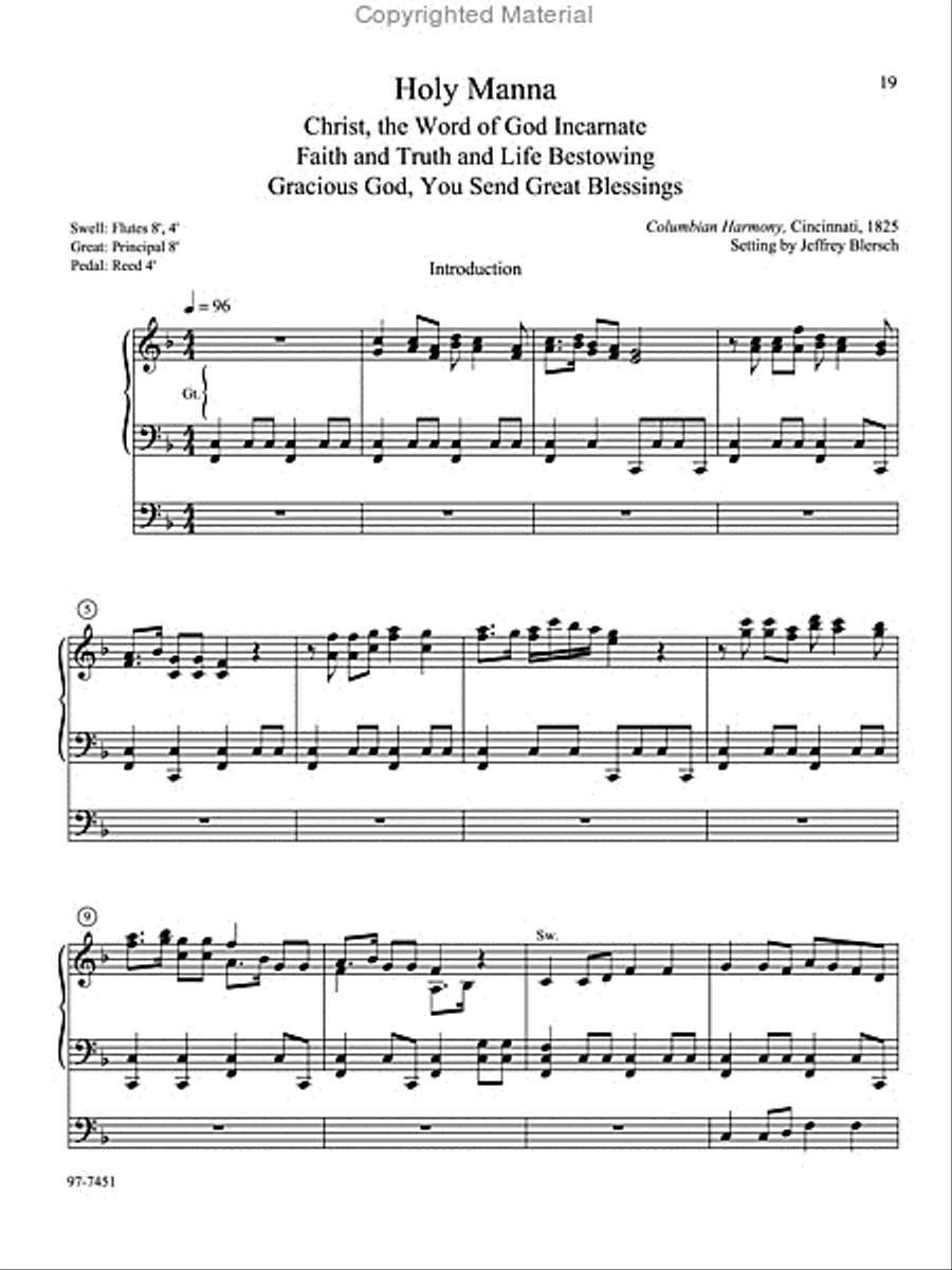 Introductions, Harmonizations, Accompaniments, Interpretations, Vol. 6 Organ scores gallery preview page 8