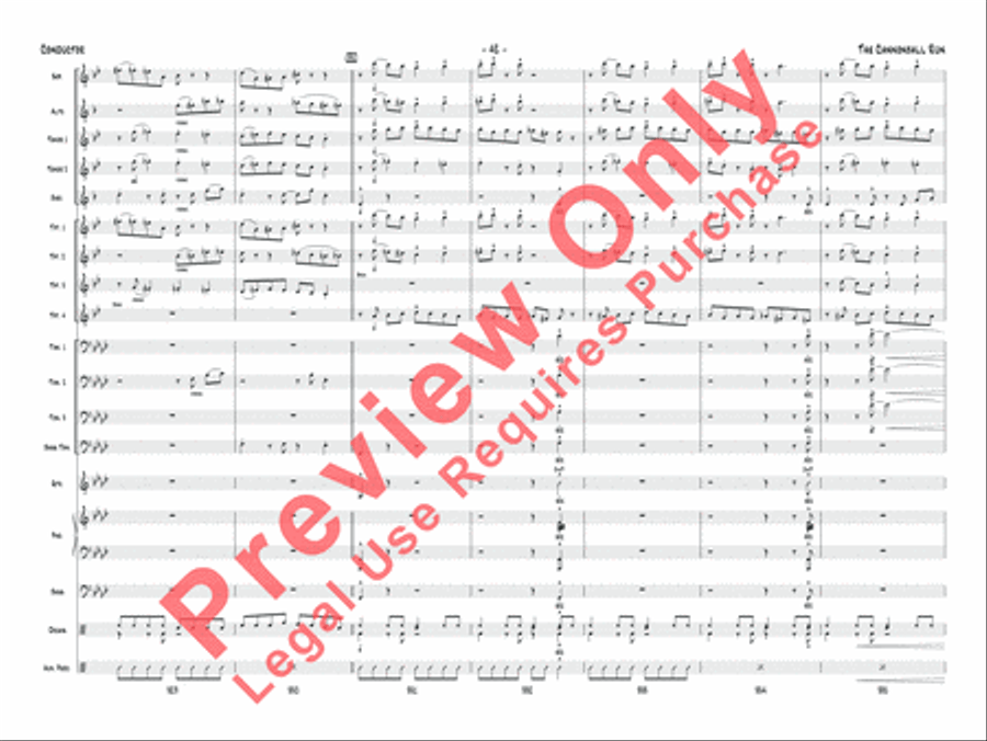 The Cannonball Run Jazz Ensemble scores gallery preview page 43