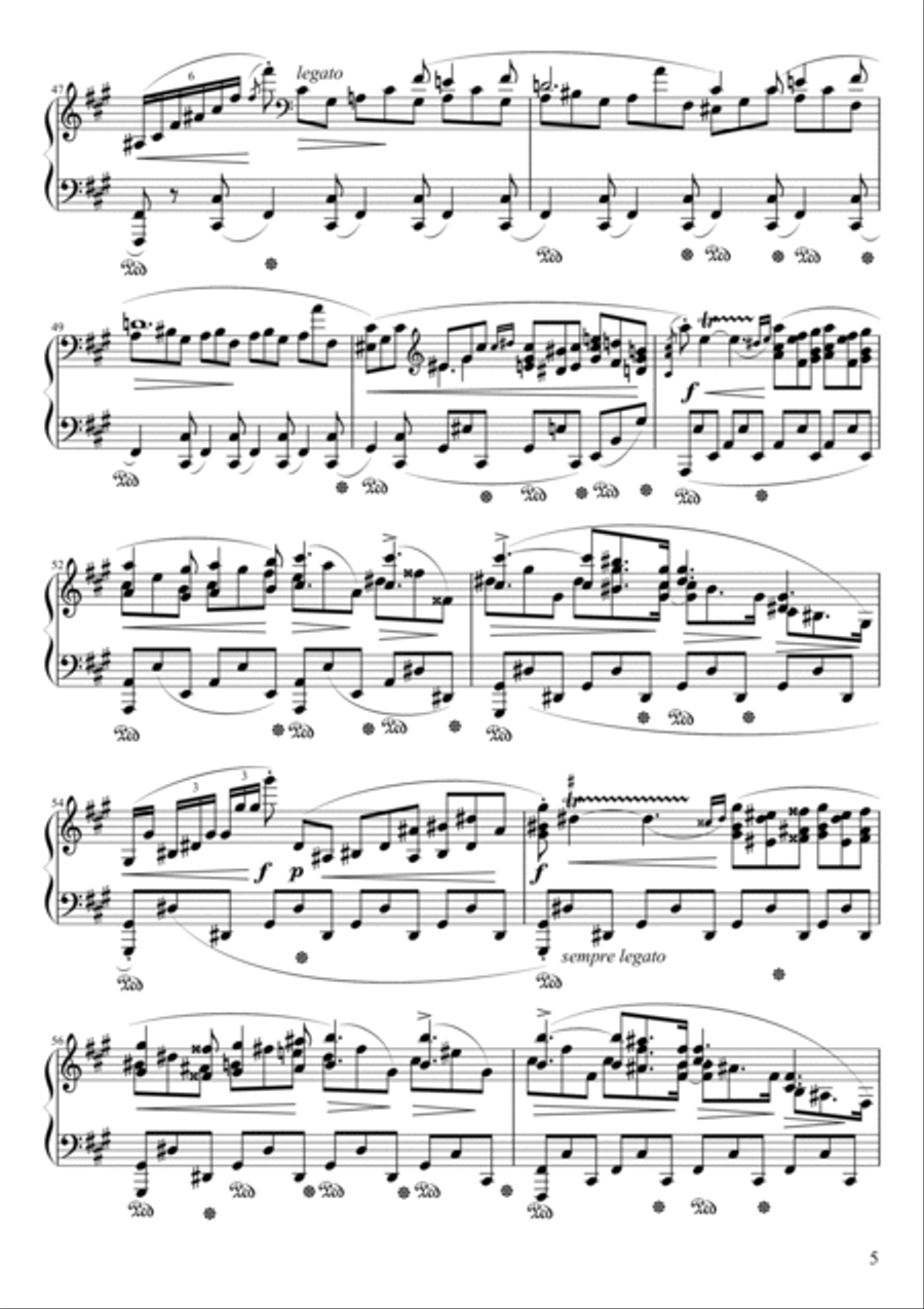 Barcarolle Opus 60 in F# Major Piano Solo scores gallery preview page 5