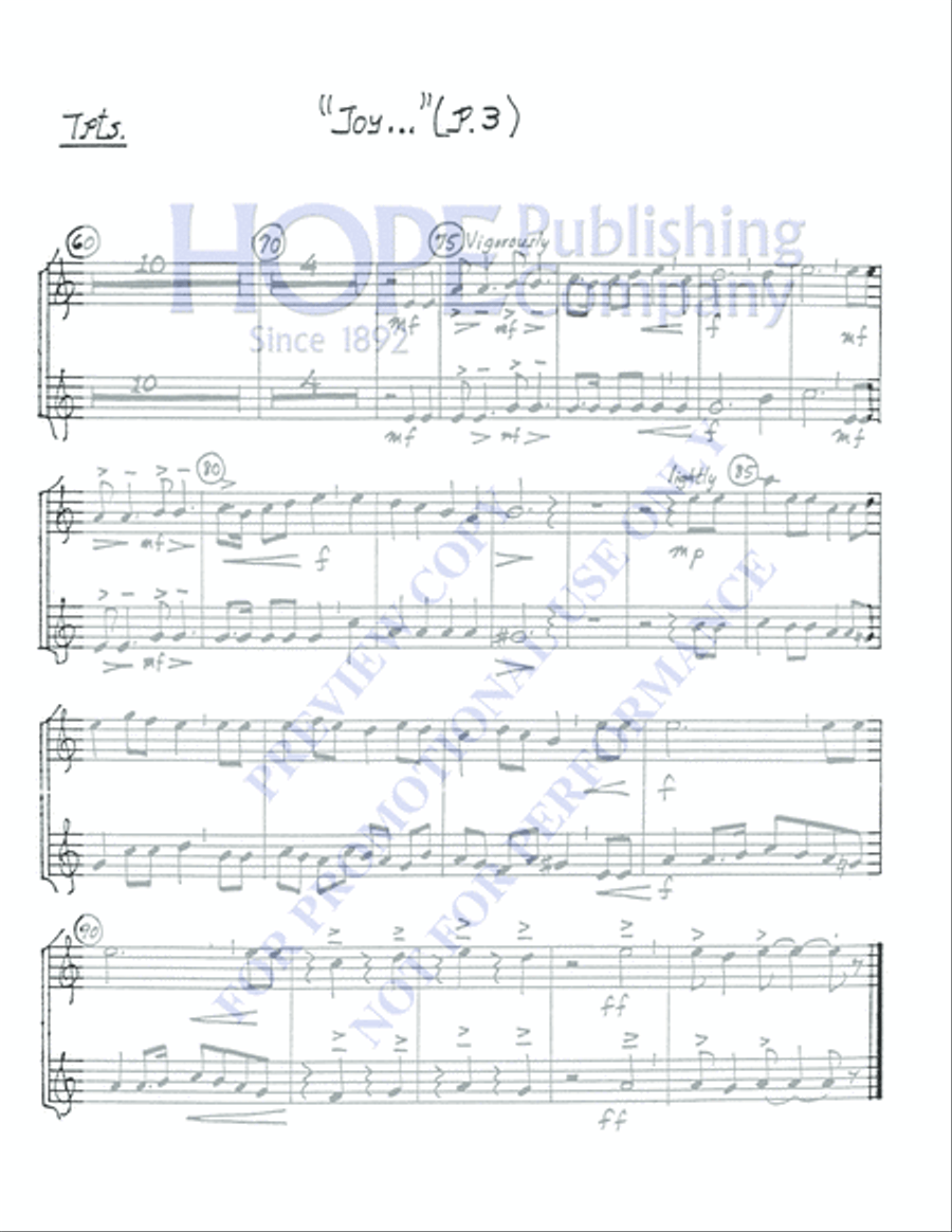 Joy in the Morning 4-Part scores gallery preview page 3