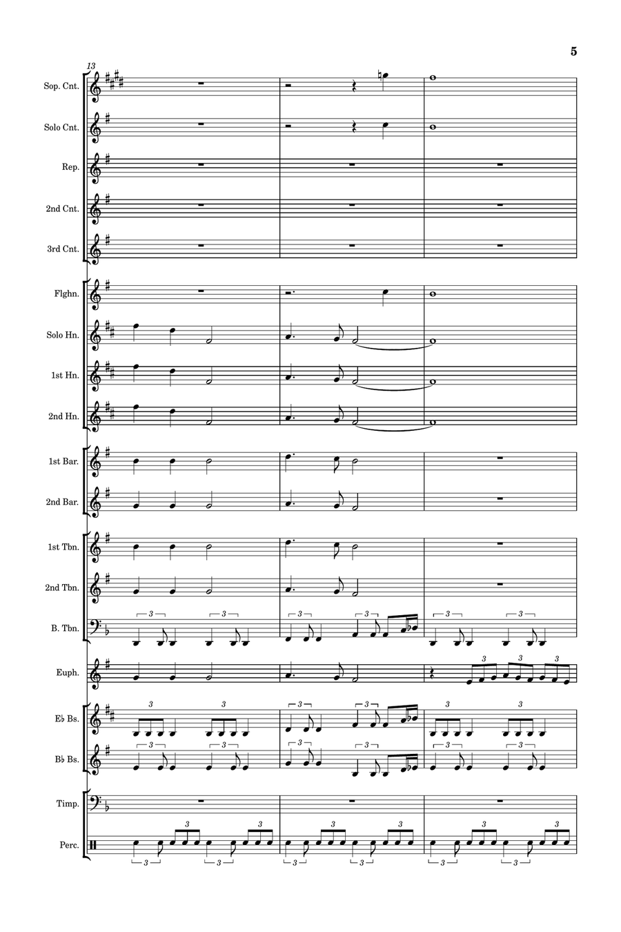 Doctor Who Theme Brass Band scores gallery preview page 5