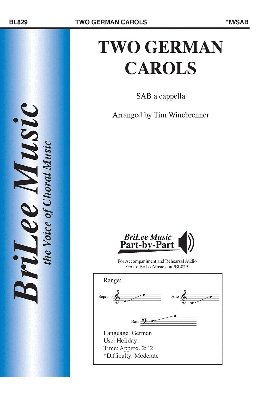 Two German Carols Two German Carols 3-Part scores gallery preview page 1