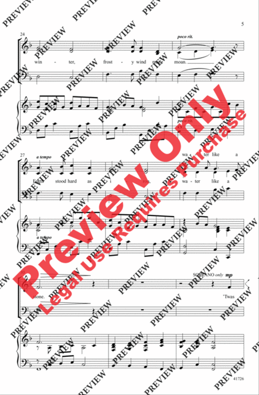 Winter Canon 3-Part scores gallery preview page 15