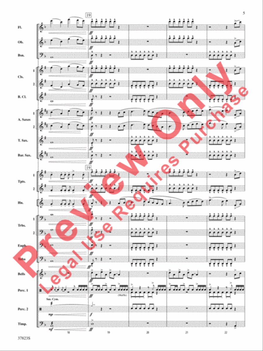 Cut to the Chase Concert Band scores gallery preview page 6