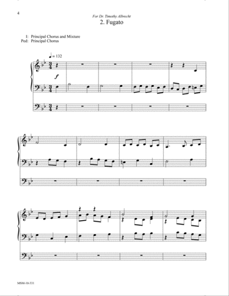 Partita on Winchester New Organ scores gallery preview page 4