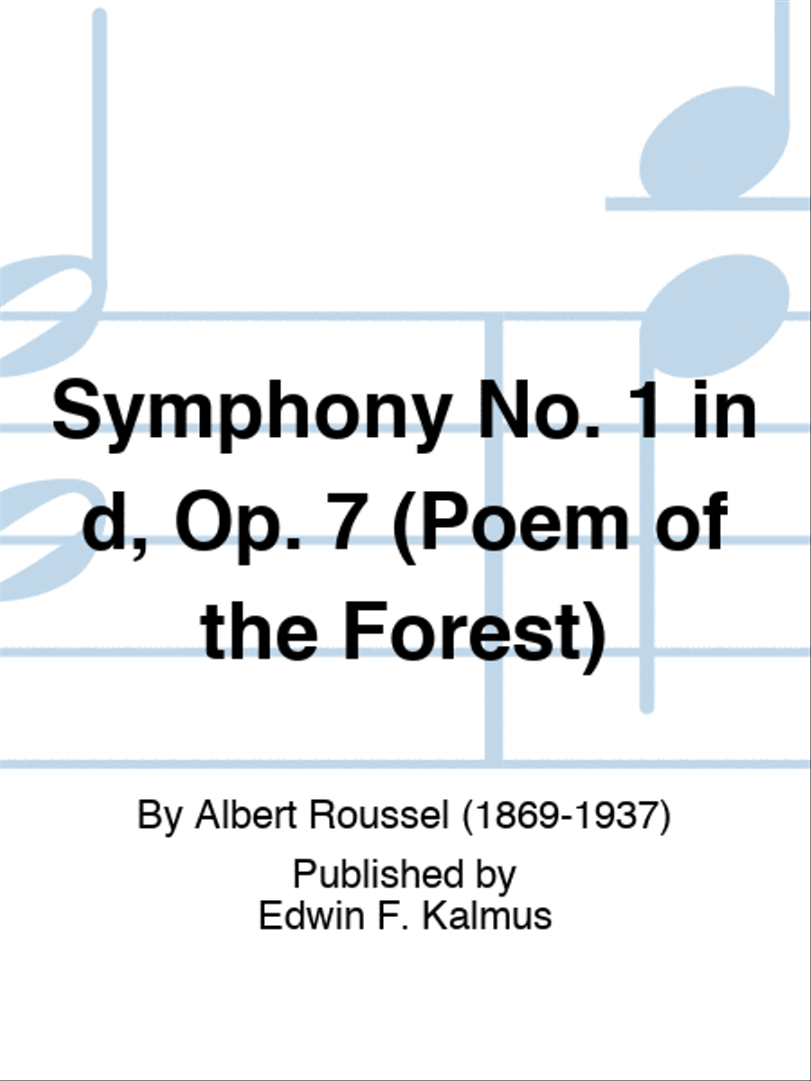 Symphony No. 1 in d, Op. 7 (Poem of the Forest) Orchestra scores gallery preview page 1