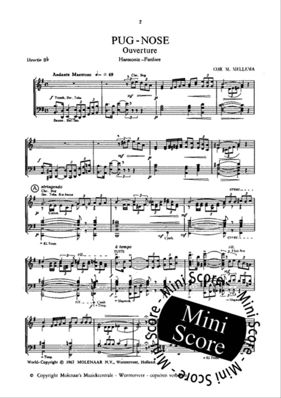 Pug Nose Concert Band scores gallery preview page 4